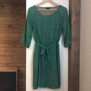 Green Animal Print Dress